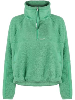 RLX Ralph Lauren half-zip teddy sweatshirt - Green