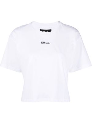 RLX Ralph Lauren logo print cropped T-shirt - White
