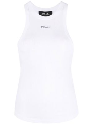 RLX Ralph Lauren logo-print racerback tank top - White
