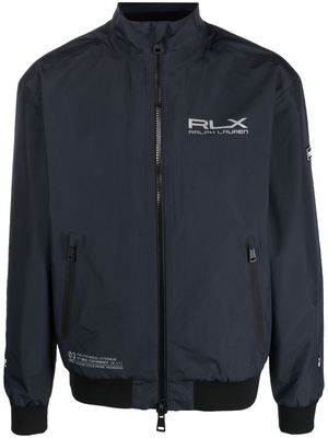 RLX Ralph Lauren logo-print windbreaker - Blue