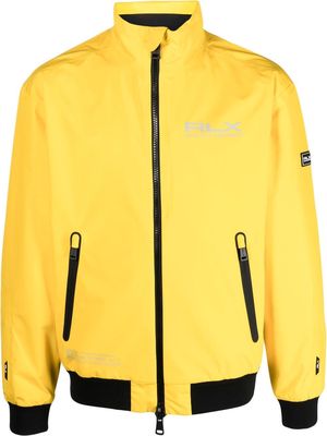 RLX Ralph Lauren logo-print zip-up sports jacket - Yellow