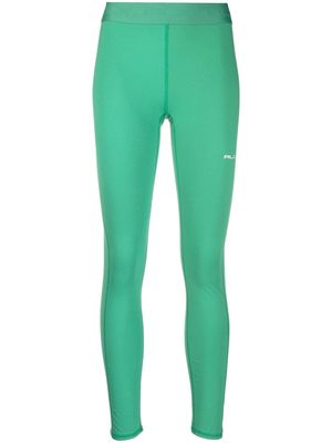 RLX Ralph Lauren logo-waist cropped leggings - Green
