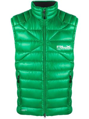 RLX Ralph Lauren Macoy logo-print padded gilet - Green