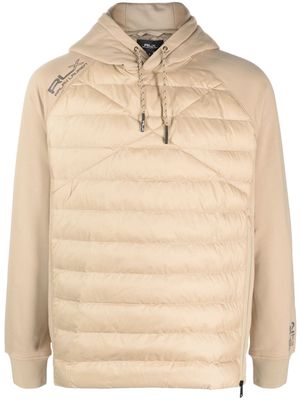 RLX Ralph Lauren padded panelled hoodie - Neutrals
