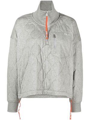 RLX Ralph Lauren quilted half-zip sweatshirt - Grey