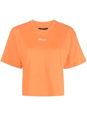 RLX Ralph Lauren RLX logo print cropped T-shirt - Orange
