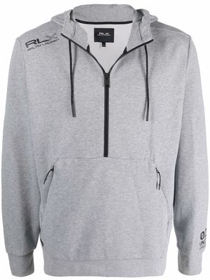 RLX Ralph Lauren short-zip hoodie - Grey