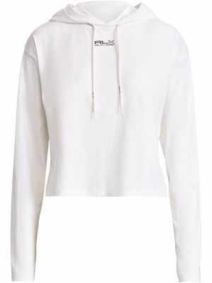 RLX Ralph Lauren thumb-slot logo hoodie - White