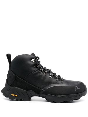 ROA lace-up leather boots - Black