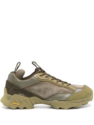 ROA Lhakpa panelled lace-up sneakers - Green