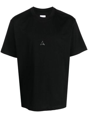 ROA logo-print cotton T-shirt - Black