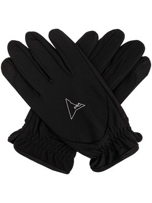 ROA logo-print gloves - Black