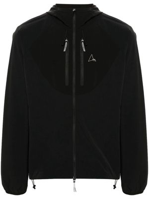 ROA logo-print hooded jacket - Black