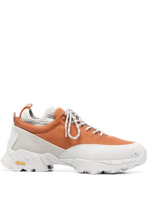 ROA panelled low-top sneakers - Orange
