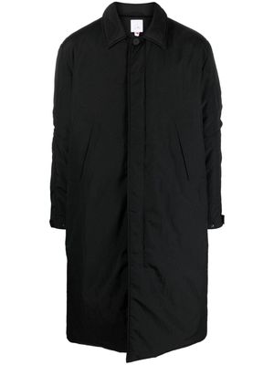 ROA single-breasted long-length coat - Black