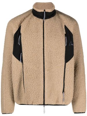 ROA zip-up fleece jacket - Brown