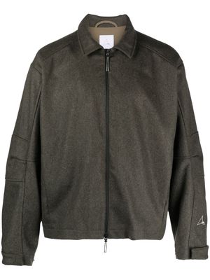 ROA zip-up shirt jacket - Green