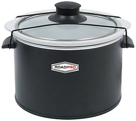 RoadPro 12-Volt 1.5-quart Slow Cooker in Black