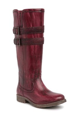 ROAN Date Boot in Burgundy Nappa Leather