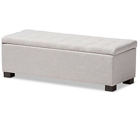 Roanoke Modern and Contemporary Upholstered Sto rage Ottoman