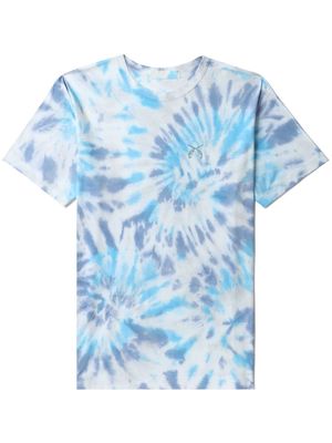 Roar crystal-embellished tie-dye T-shirt - Blue