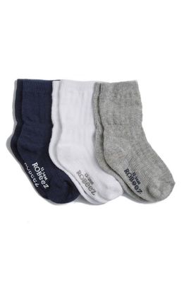 Robeez 3-Pack Ankle Socks in Grey