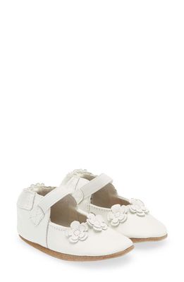 Robeez Brianna Crib Shoe in White
