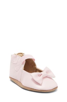Robeez Kids' Fancy Bow Soft Soles Mary Jane in Light Pink