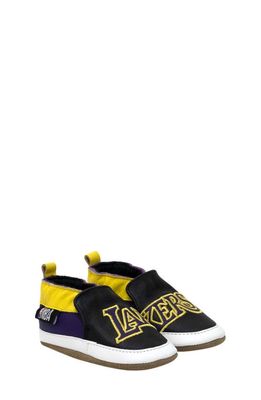 Robeez Los Angeles Lakers Crib Shoe in Black
