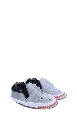 Robeez® Dino Dan Crib Shoe in Grey