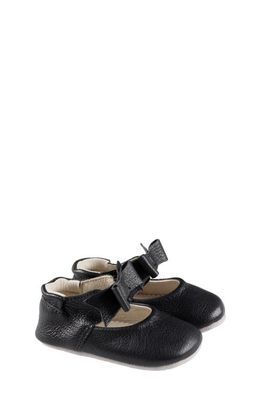 Robeez® Sofia Bow Mary Jane Crib Shoe in Black