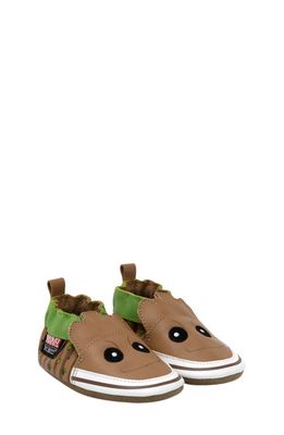 Robeez® x Marvel Groot Crib Shoe in Tan