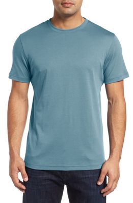 Robert Barakett Georgia Crewneck T-Shirt in Smoke Blue