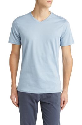 Robert Barakett Georgia Regular Fit V-Neck T-Shirt in Pale Blue