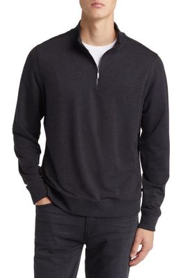 Robert Barakett Halton Quarter Zip Pullover in Black