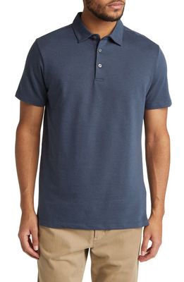 Robert Barakett Kipling Jacquard Polo in Orion Blue