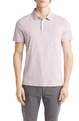 Robert Barakett Norwood Cotton Blend Polo in Coral