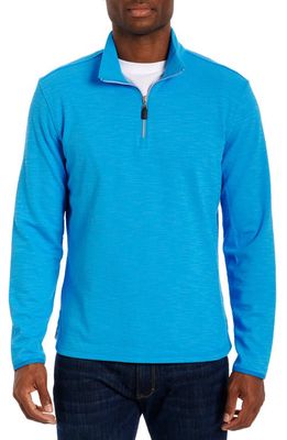 Robert Graham Adrift Quarter Zip Pullover in Light Blue