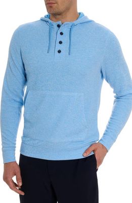 Robert Graham Ainsworth Knit Hoodie in Light Blue 