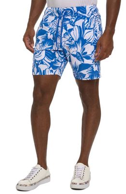 Robert Graham Beach Hibiscus Swim Trunks in Blue