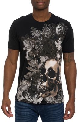 Robert Graham Skull Graphic T-Shirt in Black