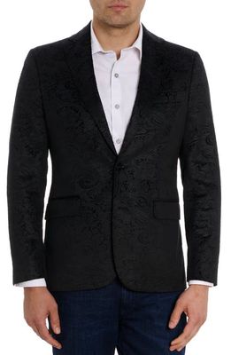 Robert Graham Wembley Paisley Embossed Velvet Sport Coat in Black