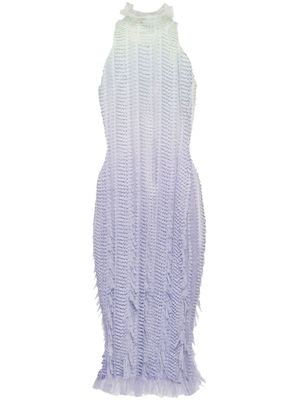 Roberta Einer Angel ombré knitted midi dress - Blue