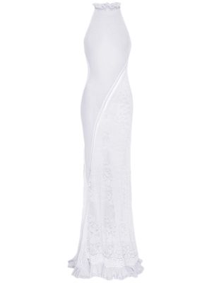 Roberta Einer Lily knitted maxi dress - White