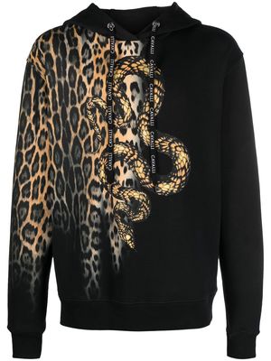 Roberto Cavalli animal motif crew neck sweatshirt - Black