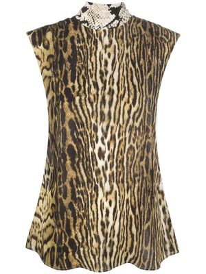 Roberto Cavalli animal-print blouse - Neutrals