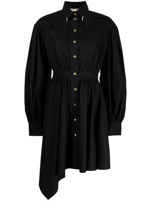 Roberto Cavalli asymmetric shirt dress - Black