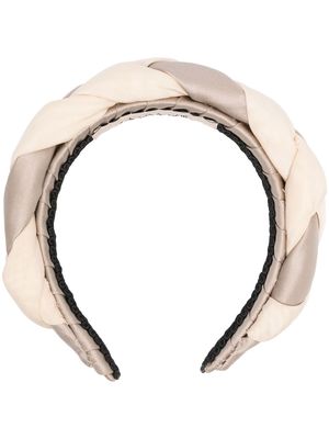 Roberto Cavalli braided-detail headband - Neutrals