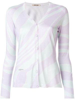 Roberto Cavalli contrast fitted cardigan - Pink
