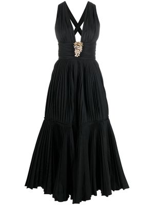 Roberto Cavalli crystal-embellished maxi dress - Black